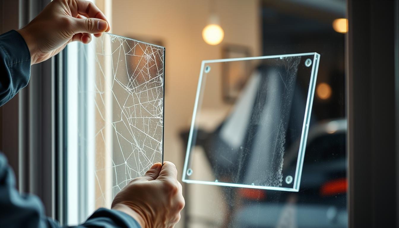 Remplacement de vitre simple